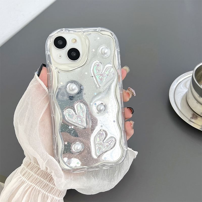 Phone Mirrored Case Heart