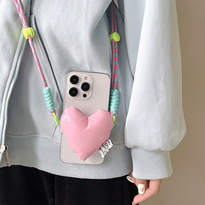 Lanyard Clip Heart Phone On Padded