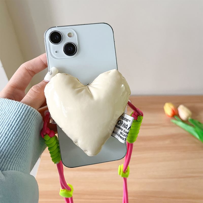 Lanyard Clip Heart Phone On Padded