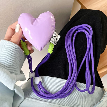 Lanyard Clip Heart Phone On Padded