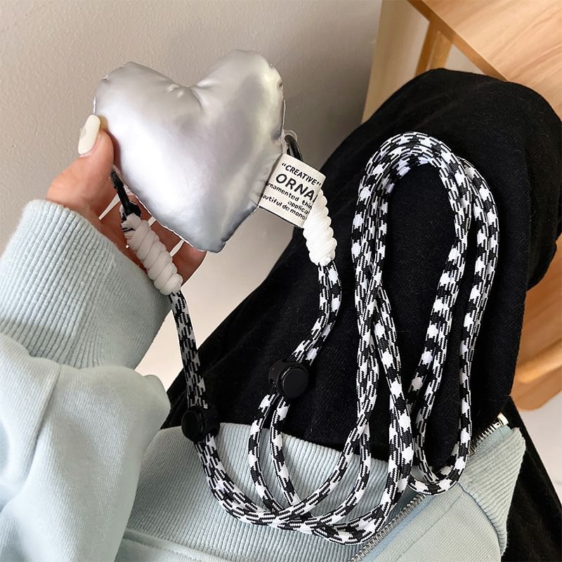 Lanyard Clip Heart Phone On Padded