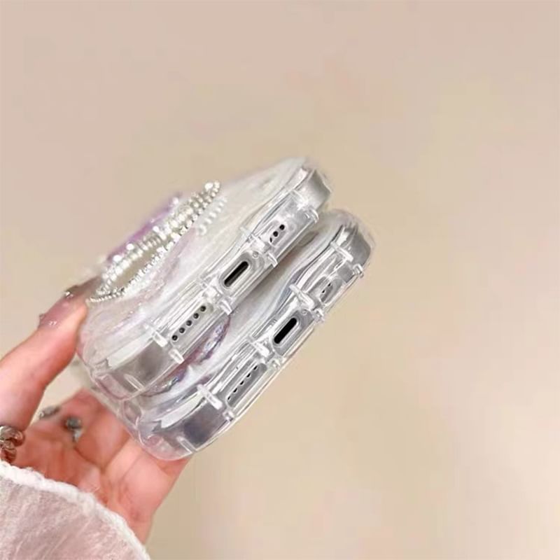 Butterfly Heart Mirrored Phone Case