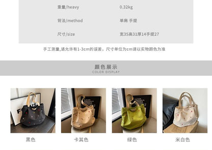 Sac fourre-tout brodé avec lettres