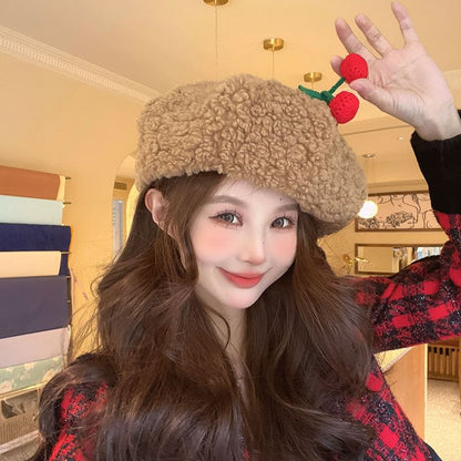 Cherry Accent Beret