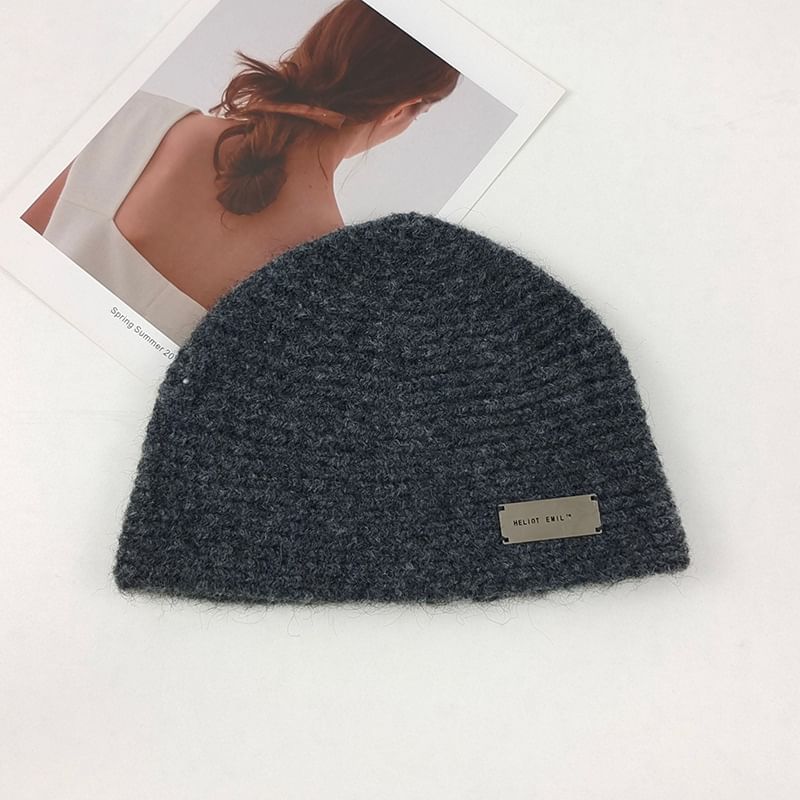 Lettering Tag Beanie