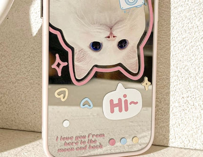 Phone Mirrored Cat Case