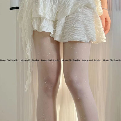 Collants à paillettes / chaussettes souples