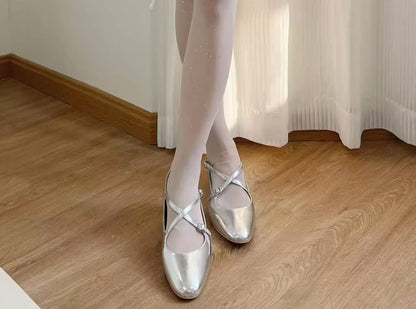 Collants à paillettes / chaussettes souples