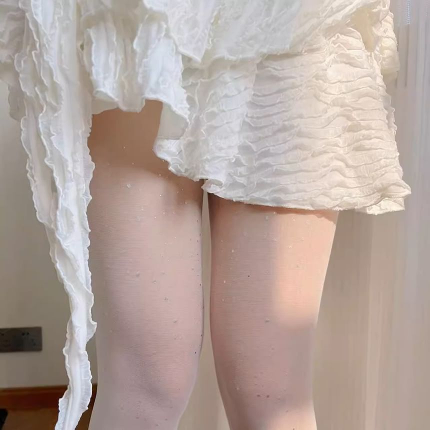 Collants à paillettes / chaussettes souples