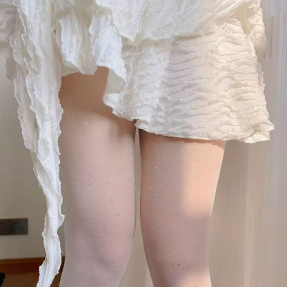 Collants à paillettes / chaussettes souples