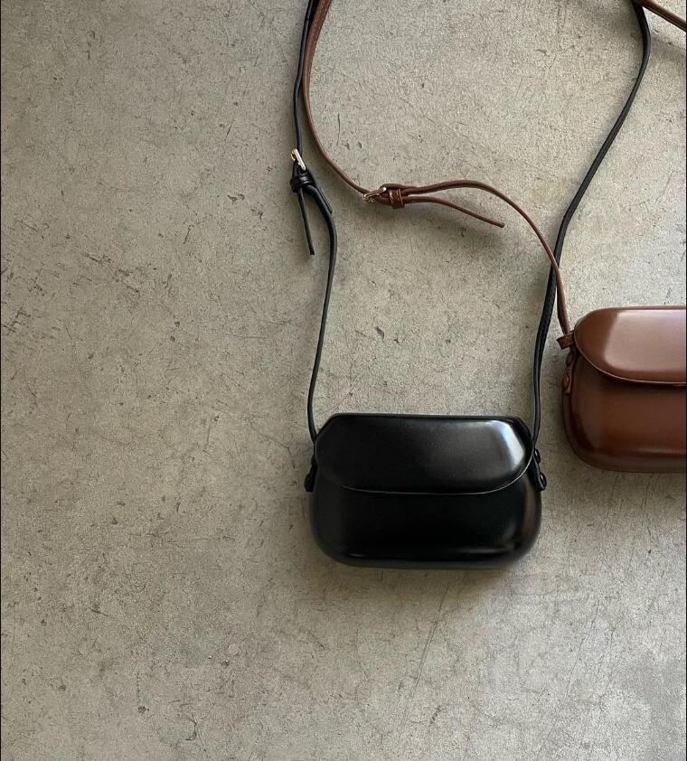 Faux Crossbody Flap Leather Plain Bag