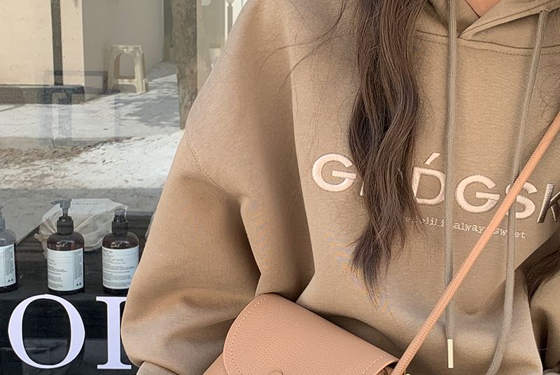 Leather Faux Bag Flap Crossbody Plain