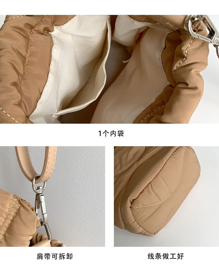 Plain Padded Drawstring Bucket BAg