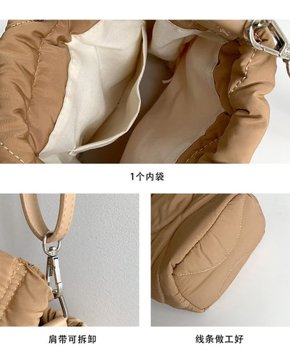 Plain Padded Drawstring Bucket BAg