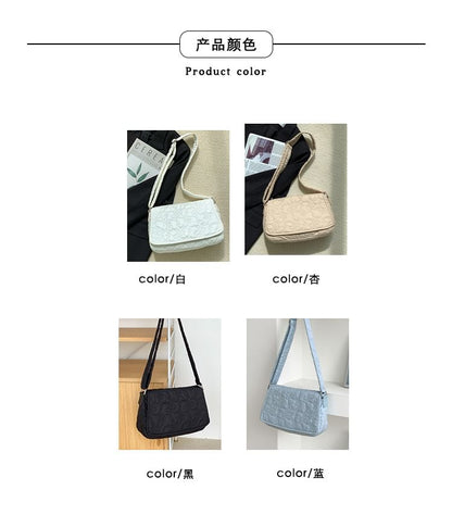 Plain Padded Flap Crossbody Bag