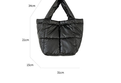 Faux Leather Padded Tote Bag