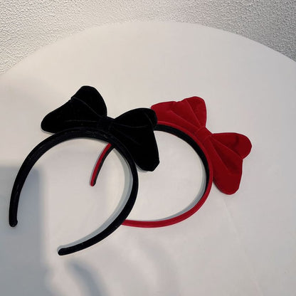Velvet Headband Bow