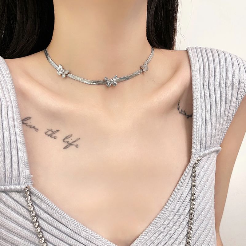 Butterfly Choker Alloy