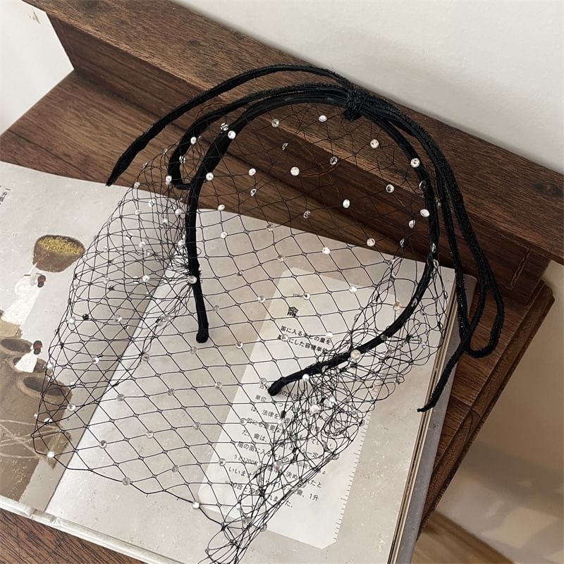 Mesh Rhinestone Headband