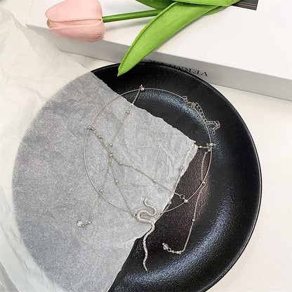 Layered Snake Choker Alloy