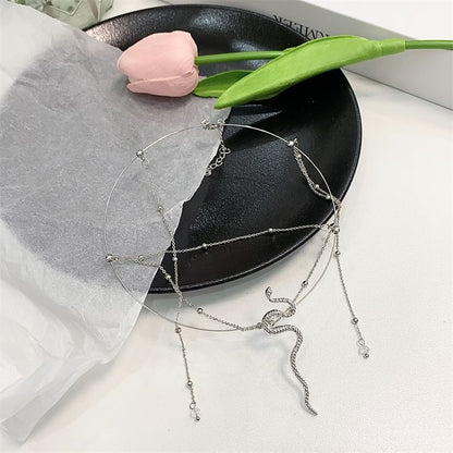 Layered Snake Choker Alloy