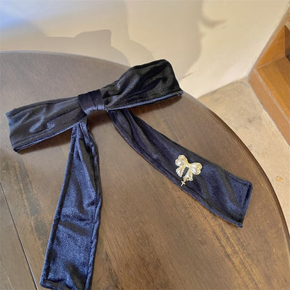 Clip Velvet Hair Bow