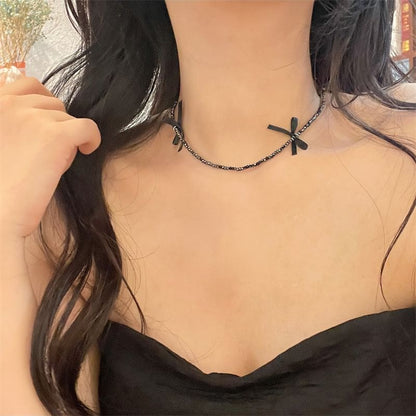 Ribbon Alloy Choker