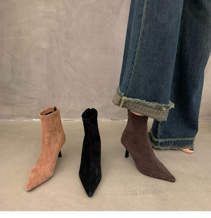 Pointy Boots High Heel Short