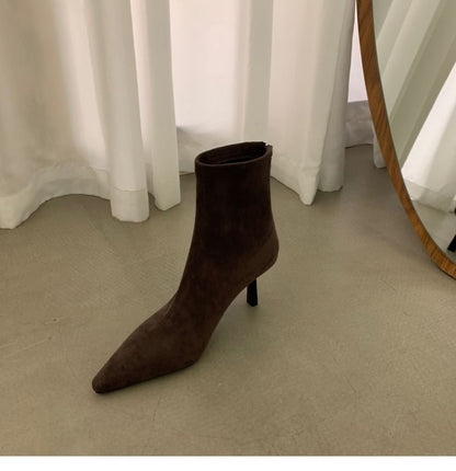 Pointy Boots High Heel Short