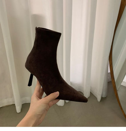 Pointy Boots High Heel Short