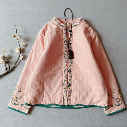 Traditional Chinese Embroidered Frog Buttoned Jacket