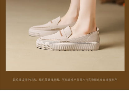 Platform Trim Contrast Slip-Ons