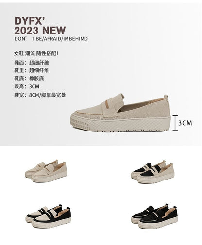 Platform Trim Contrast Slip-Ons