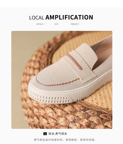 Platform Trim Contrast Slip-Ons