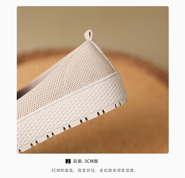 Platform Trim Contrast Slip-Ons