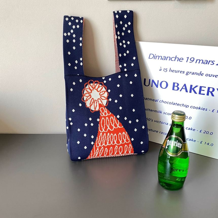 Small Knit Various Bag Designs Christmas ( ) Tote