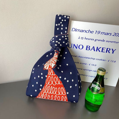 Small Knit Various Bag Designs Christmas ( ) Tote