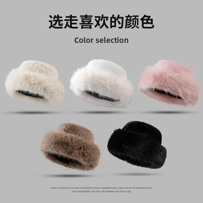 Faux Fur Hat Plain