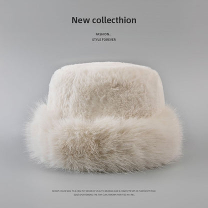 Faux Fur Hat Plain