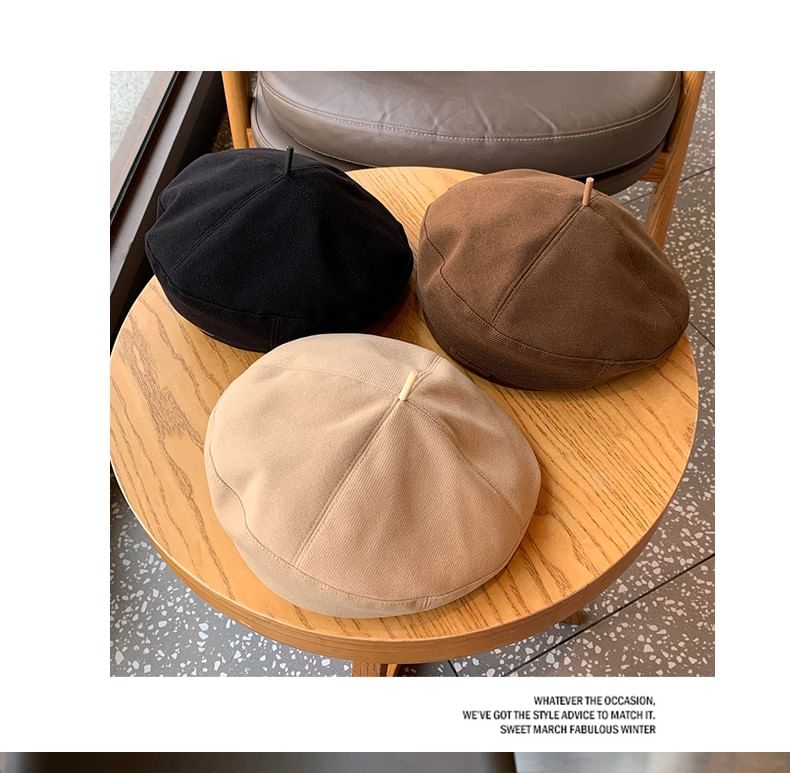 Beret Panel Plain