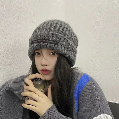 Beanie Knit Lettering Applique