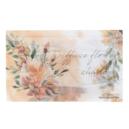 Floral Print Translucent Memo Pad