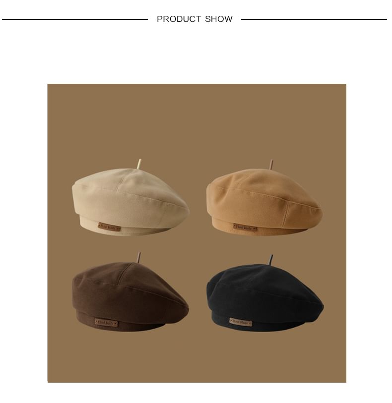 Beret Plain Panel