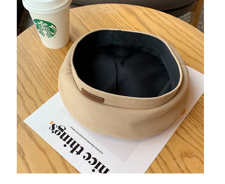 Beret Plain Panel