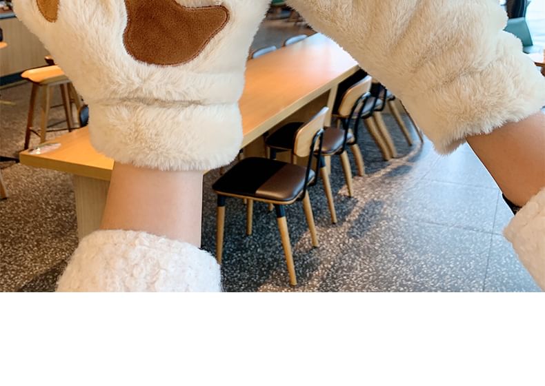 Paw Fingerless Gloves Cat