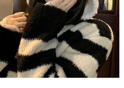 Chenille Hat Bonnet Bear Ear