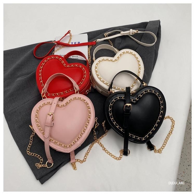 Heart Crossbody Bag Chained