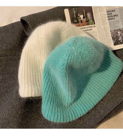 Knit Plain Hat Cloche