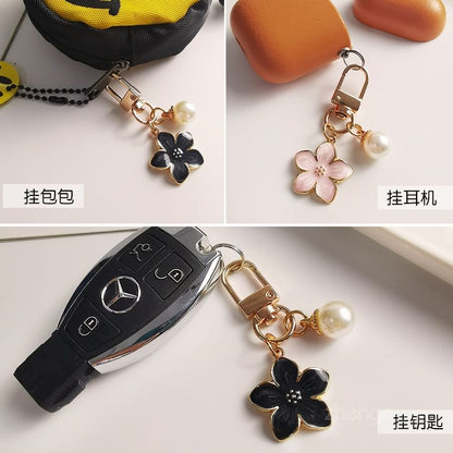 Floral Faux Pearl Phone Charm