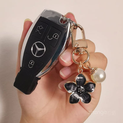 Floral Faux Pearl Phone Charm